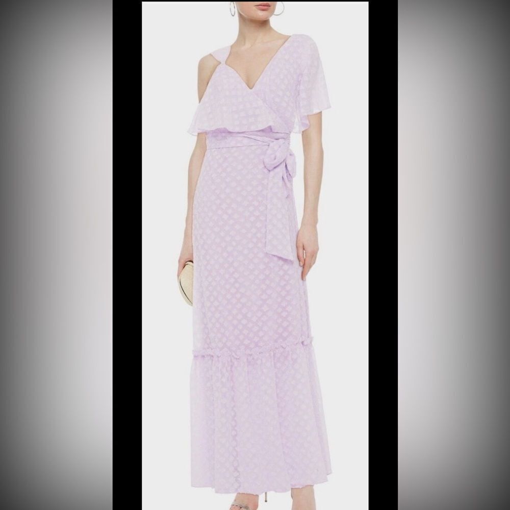 Diane Von Furstenberg One Shoulder Lilac Dress, M